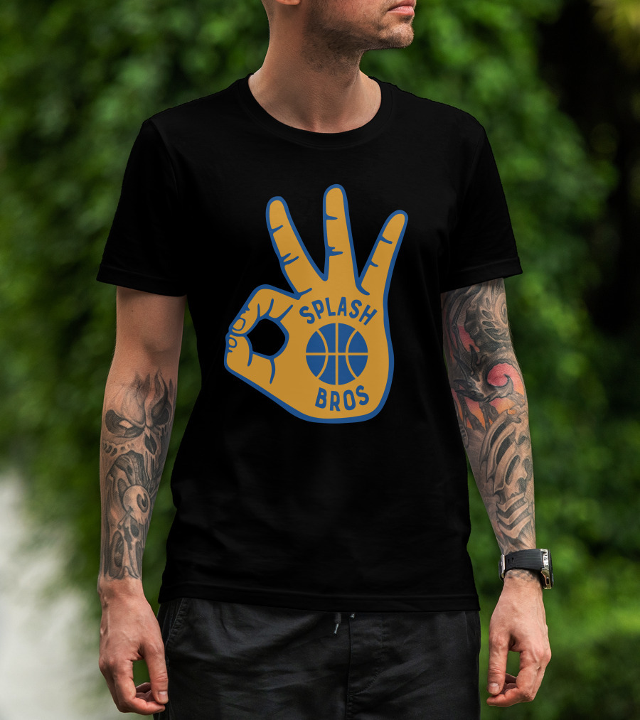 Splash Bros Basketball Foam Finger Logo 3 T-Shirt