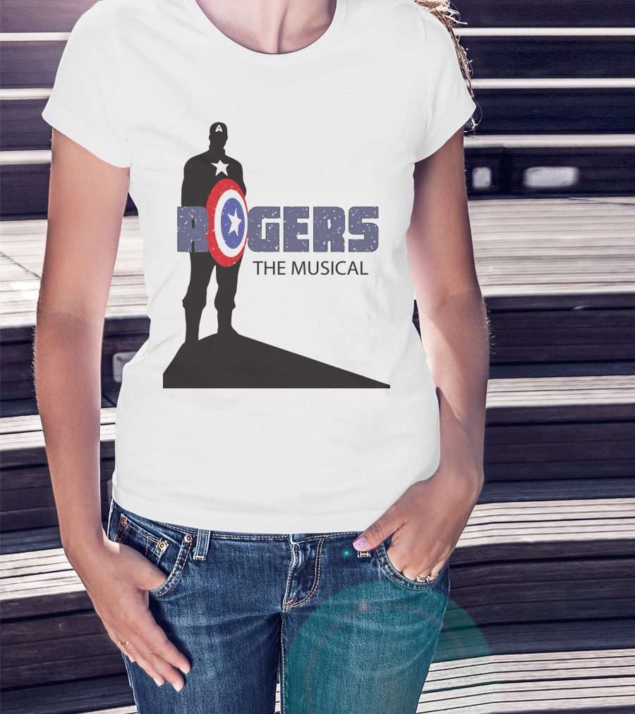 Rogers The Musical Captain America Shield T-Shirt