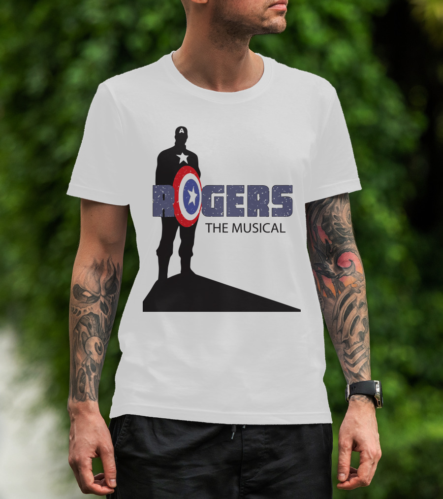Rogers The Musical Captain America Shield T-Shirt