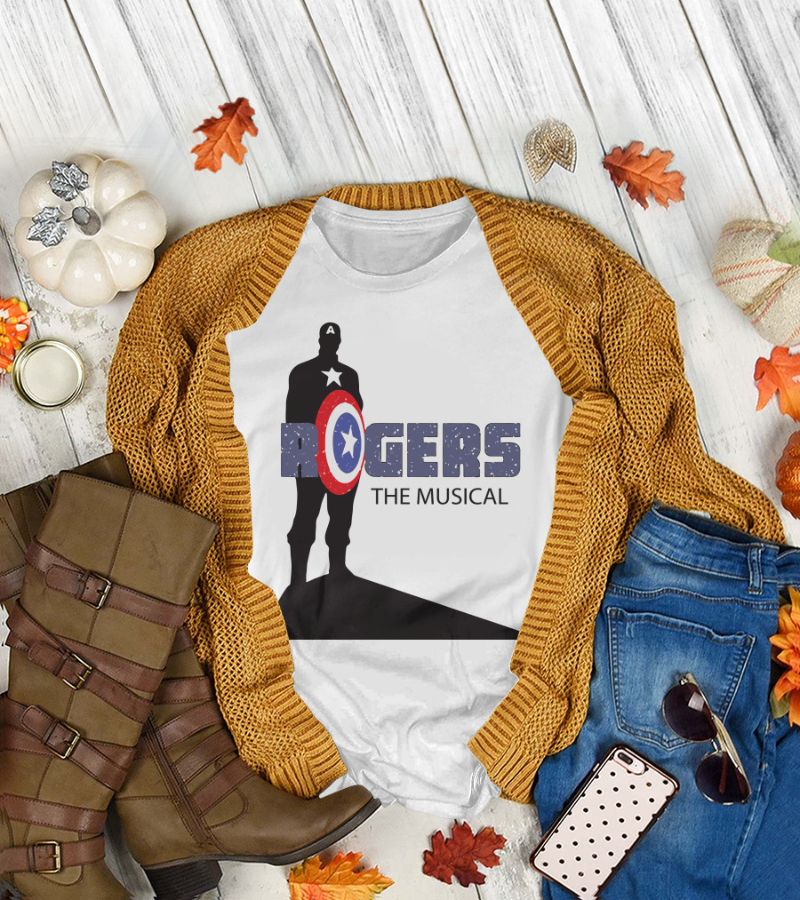 Rogers The Musical Captain America Shield T-Shirt