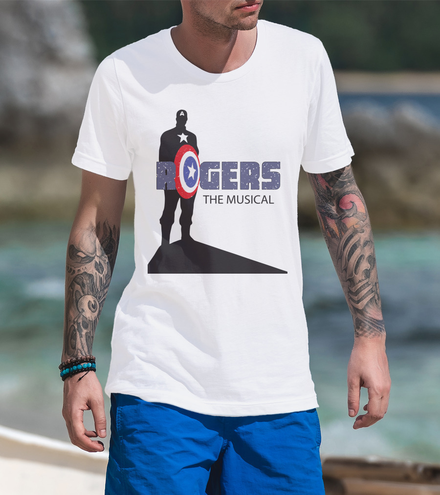 Rogers The Musical Captain America Shield T-Shirt