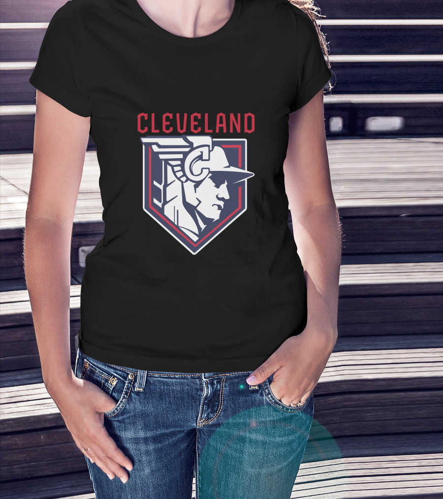 Cleveland Guardian-Inspired Baseball Emblem T-Shirt