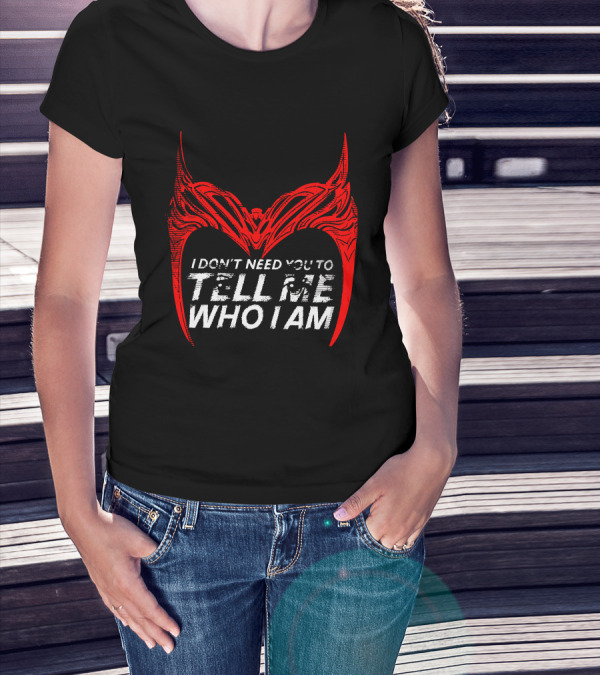 I Don't Need You To Tell Me Who I Am Red Mask T-Shirt