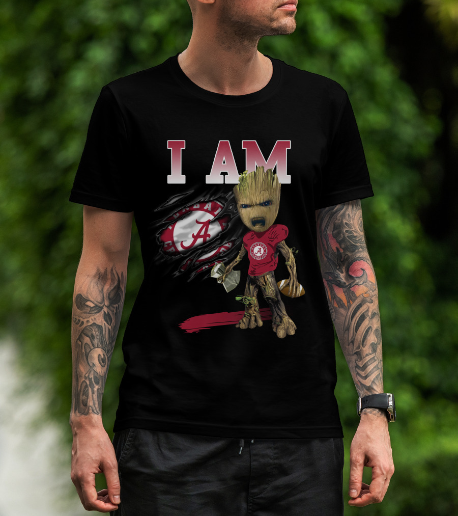 I Am Alabama Football Groot T-Shirt
