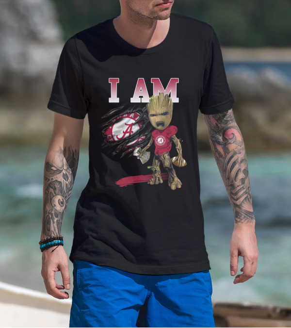 I Am Alabama Football Groot T-Shirt