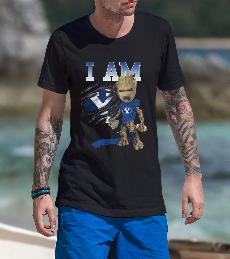 I Am Groot Byu Cougars Football T-Shirt