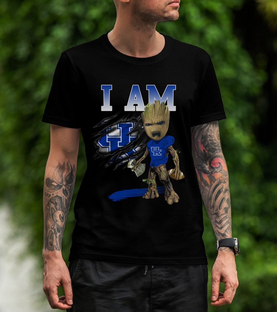 I Am Uk Groot Kentucky Wildcats Football T-Shirt