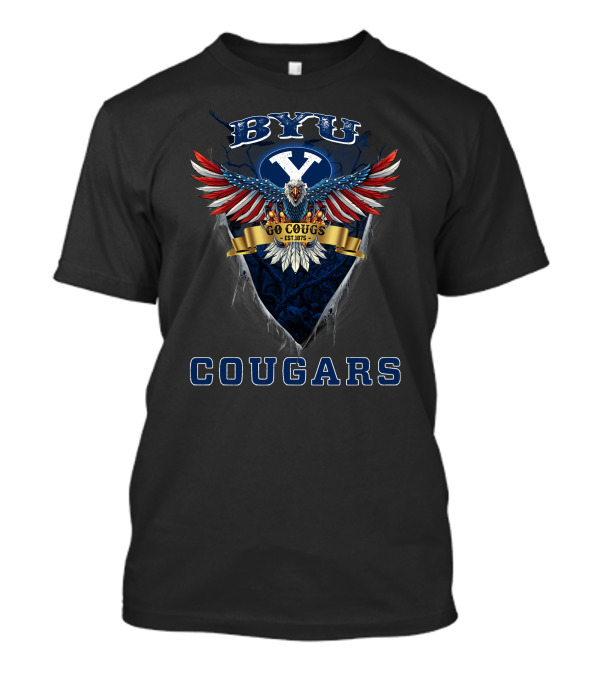 Byu Cougars Eagle Go Cougs Est. 1875 T-Shirt