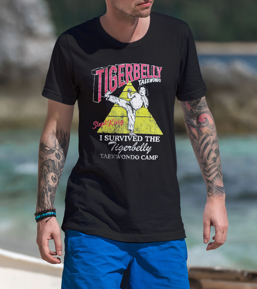 Tigerbelly Taekwondo SleptKing I Survived The Tigerbelly Taekwondo Camp T-Shirt