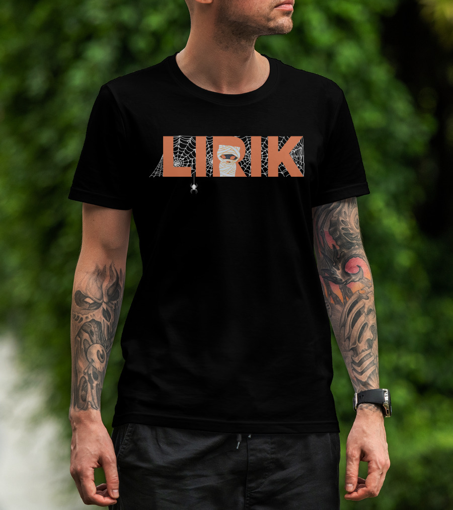 LIRIK Mummy Web Spider Halloween T-Shirt
