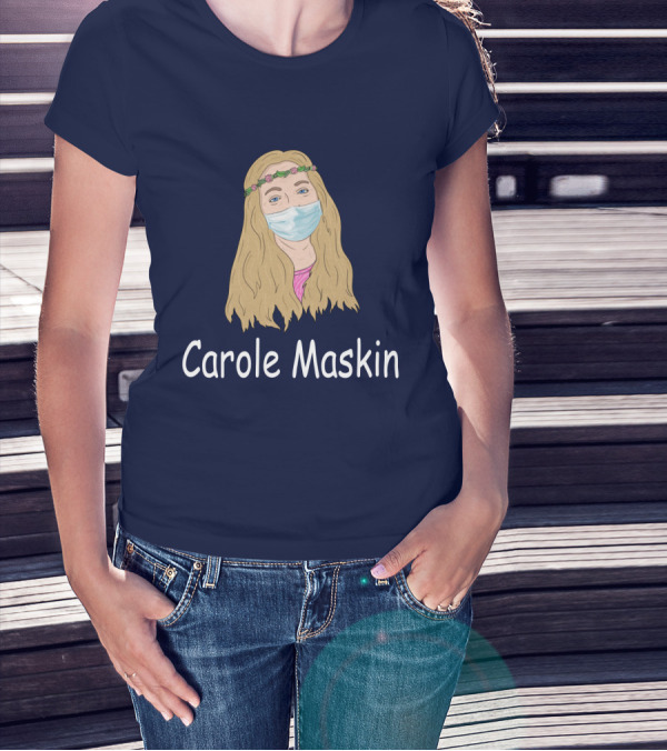 Carole Maskin Face Mask Floral Headband T-Shirt