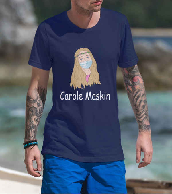 Carole Maskin Face Mask Floral Headband T-Shirt