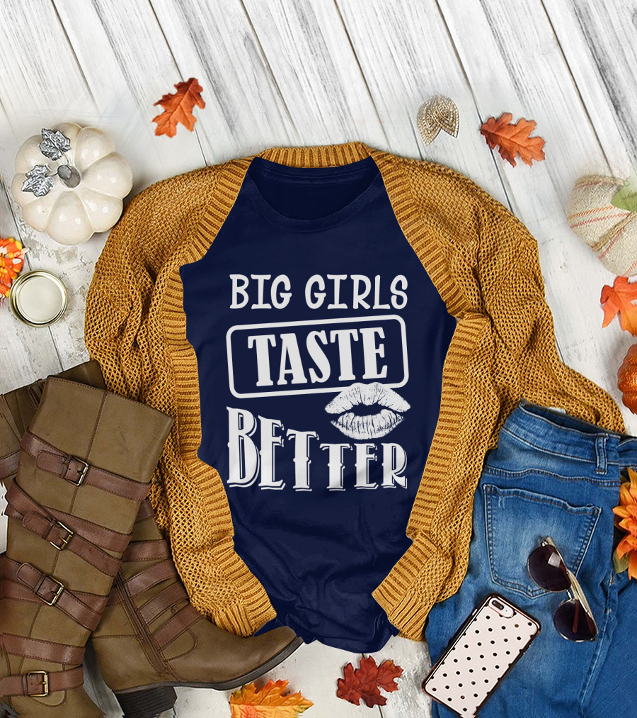 Big Girls Taste Better Lip Oversized T-Shirt