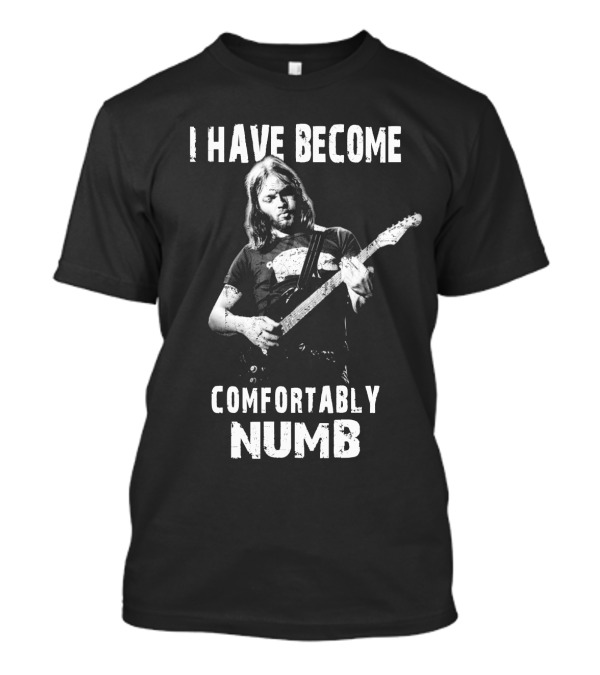 David Gilmour I Have Become Comfortably Numb Guitarist Iconic Rock Image T-Shirt