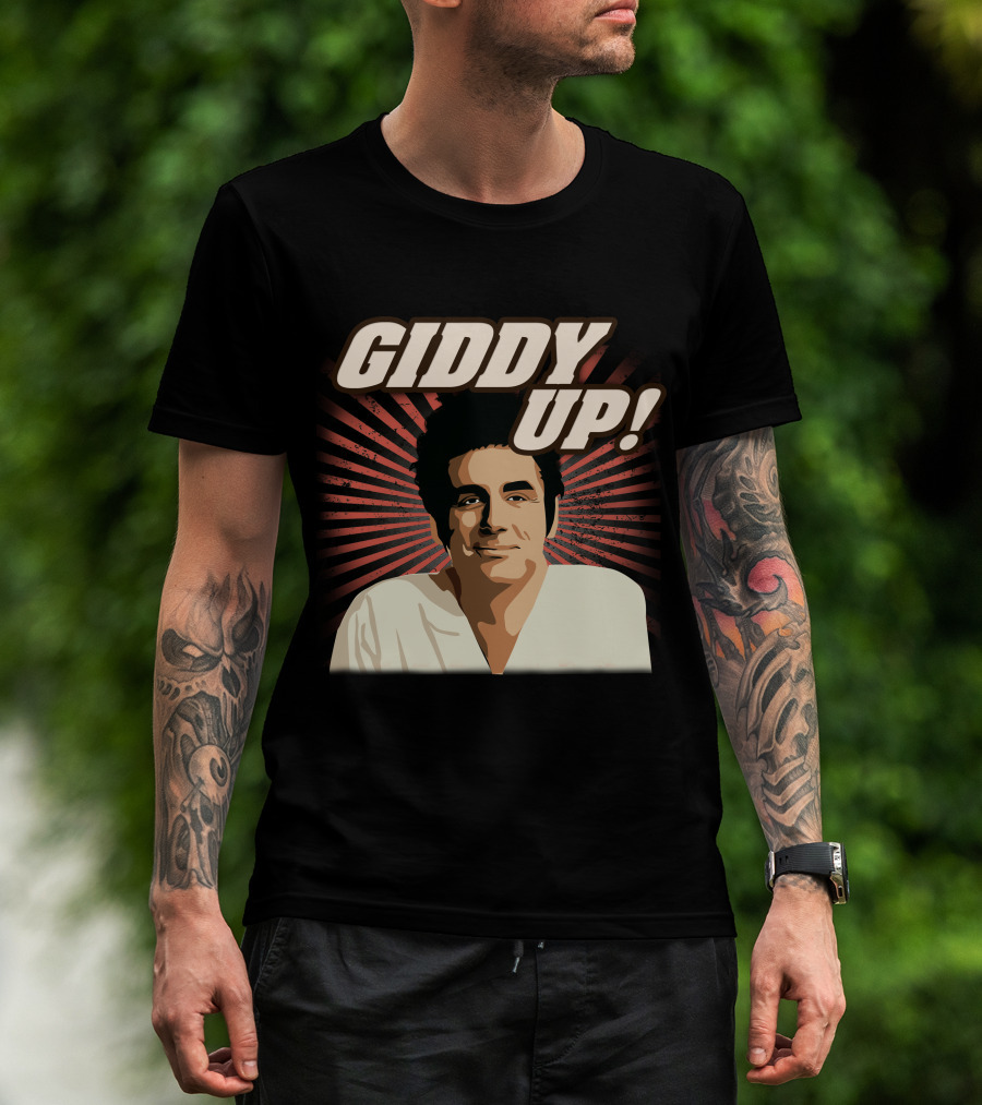 Giddy Up Seinfeld Kramer Retro Sunburst T-Shirt