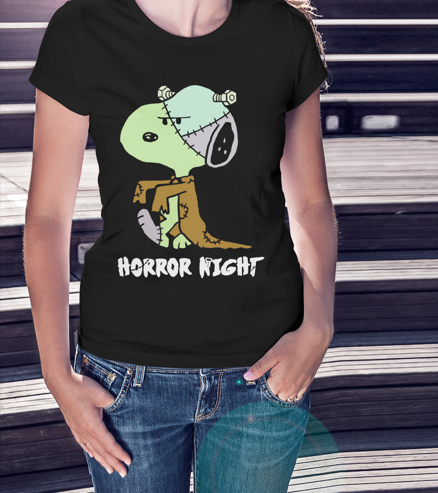 Horror Night Frankenstein Snoopy T-Shirt