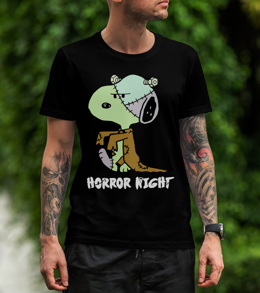 Horror Night Frankenstein Snoopy T-Shirt