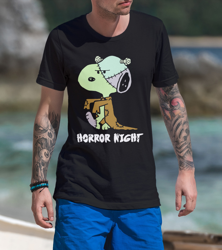 Horror Night Frankenstein Snoopy T-Shirt