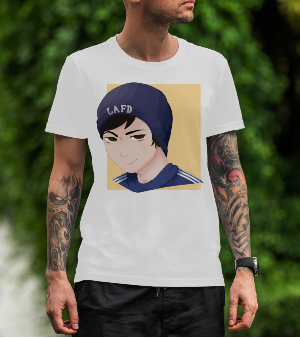 Quackity LAFD Beanie T-Shirt