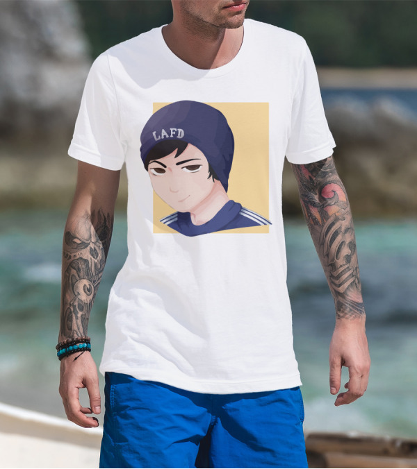 Quackity LAFD Beanie T-Shirt