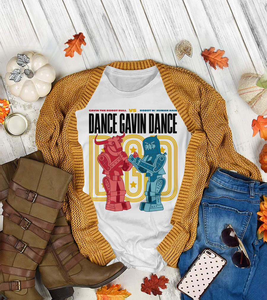 Gavin the Robot Bull Vs Robot with Human Hair Dance Gavin Dance T-Shirt