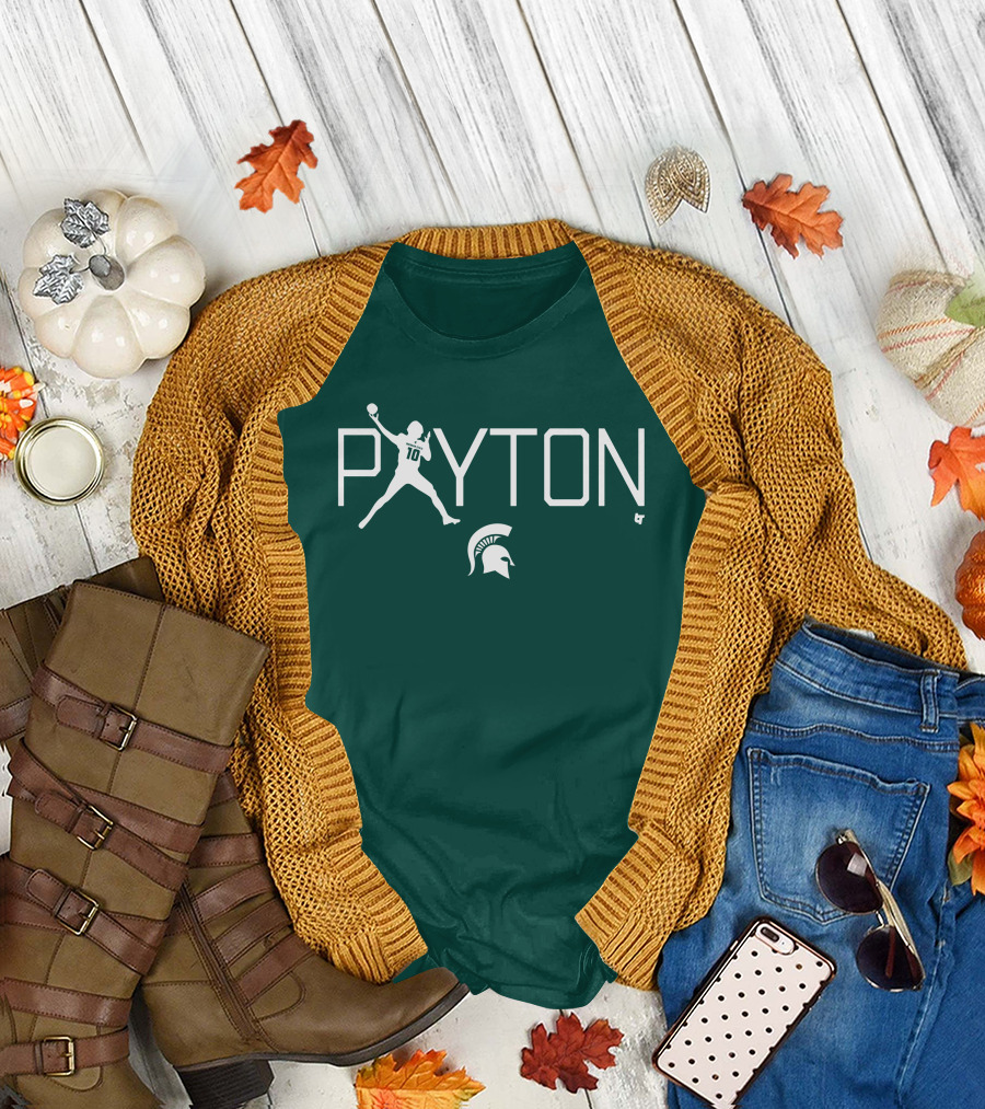 BreakingT Payton Thorne Michigan State Football Spartan Helmet T-Shirt