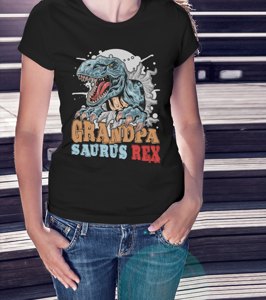Grandpasaurus Rex Dinosaur Grandpa T-Shirt