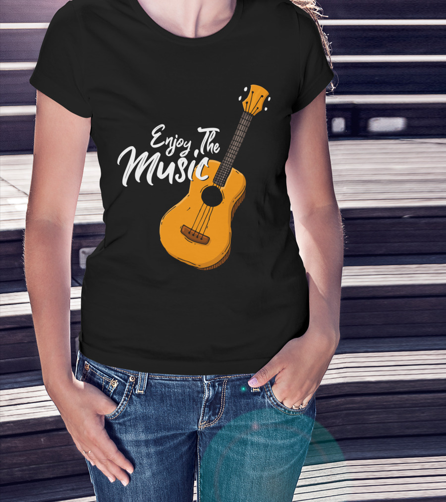 Enjoy The Music Acoustic Guitar T-Shirt