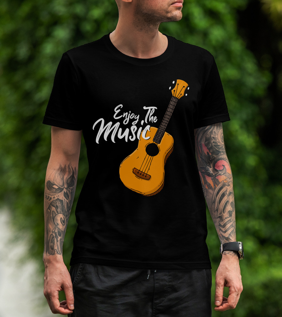 Enjoy The Music Acoustic Guitar T-Shirt