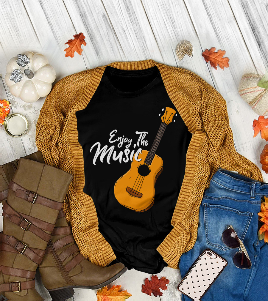 Enjoy the Music Acoustic Guitar T-Shirt