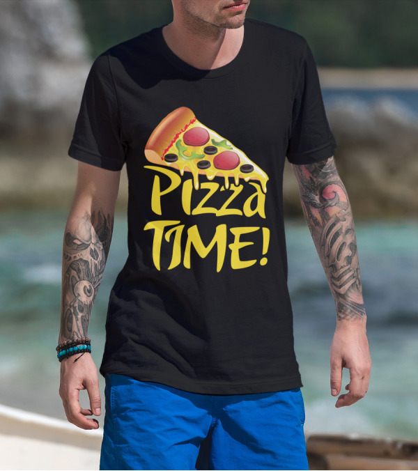 Pizza Everyday Time Pizza Time Slice T-Shirt