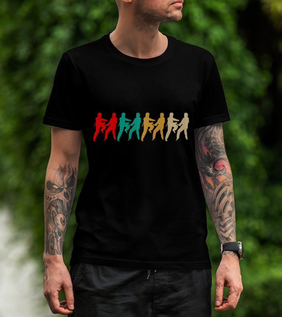 Vintage Taekwondo Retro Colored Martial Arts T-Shirt