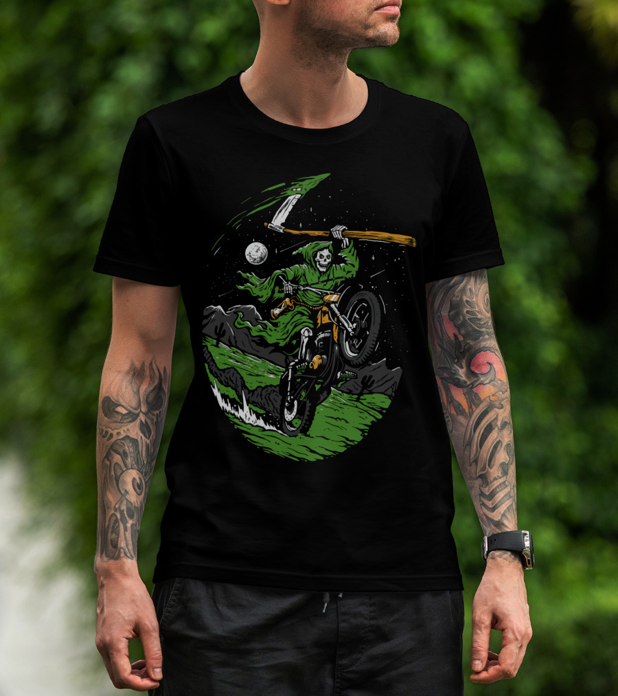 Goblin Ride Motor Cross Reaper Night Adventure T-Shirt