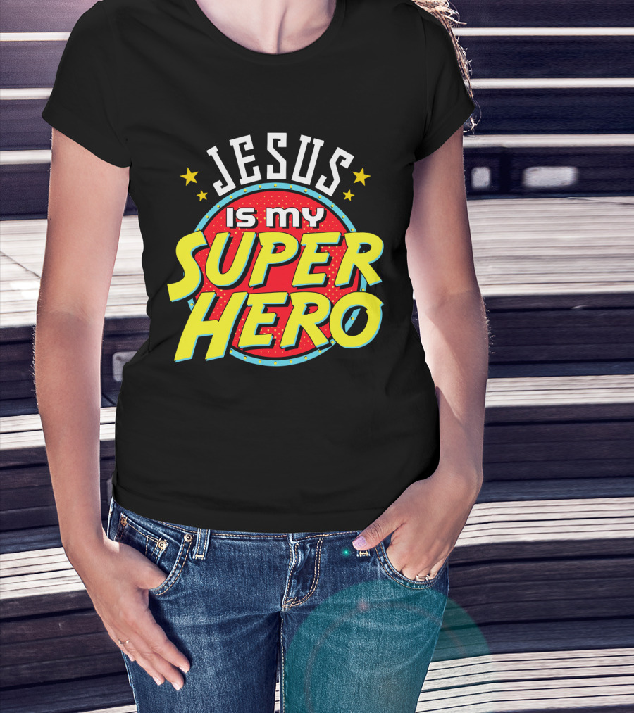 Jesus Is My Superhero Vintage Comic T-Shirt