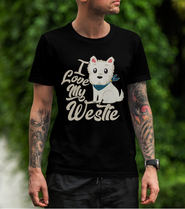I Love My Westie Cute Dog T-Shirt