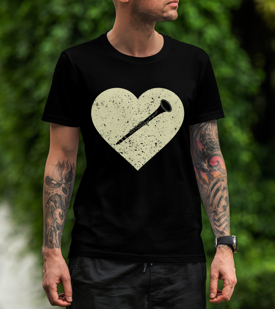 Heart Shaped Love To Play The Oboe Musician T-Shirt