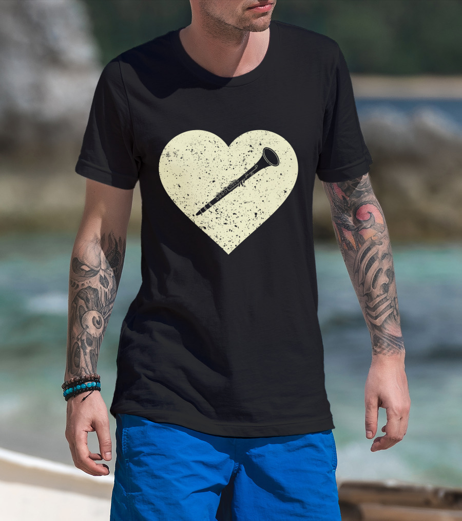 Heart Shaped Love To Play The Oboe Musician T-Shirt