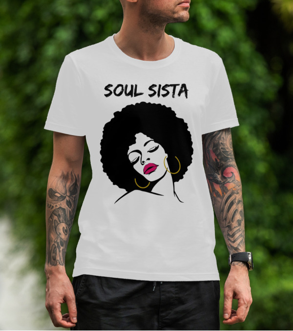 Soul Sista Afro Black Girl Birthday T-Shirt