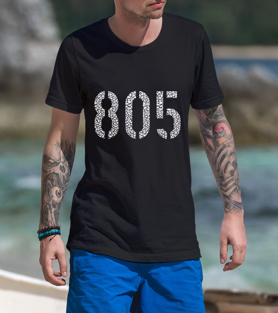805 Area Code Santa Barbara San Luis Obispo T-Shirt