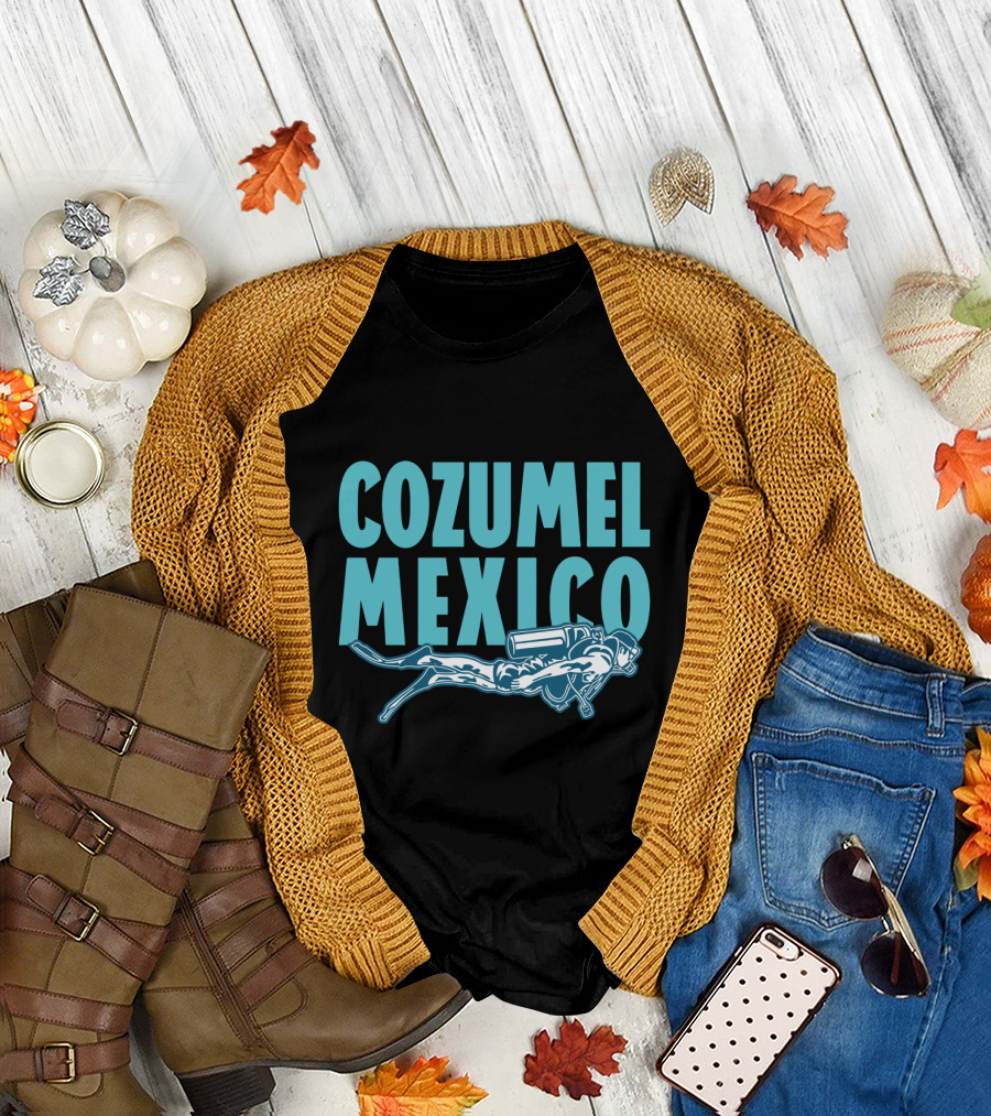 Cozumel Mexico Scuba Diver Adventure T-Shirt