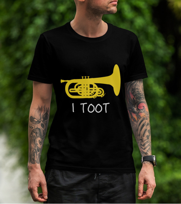 Funny Mellophone I Toot Yellow Instrument T-Shirt