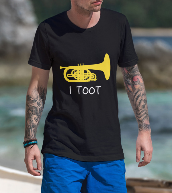 Funny Mellophone I Toot Yellow Instrument T-Shirt