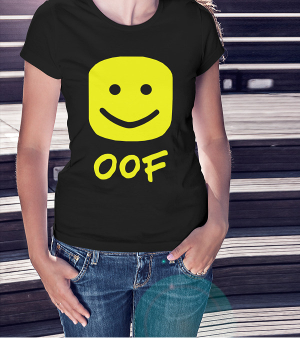 Oof Blox Meme For Non-Noobs With Smiley Face Image T-Shirt