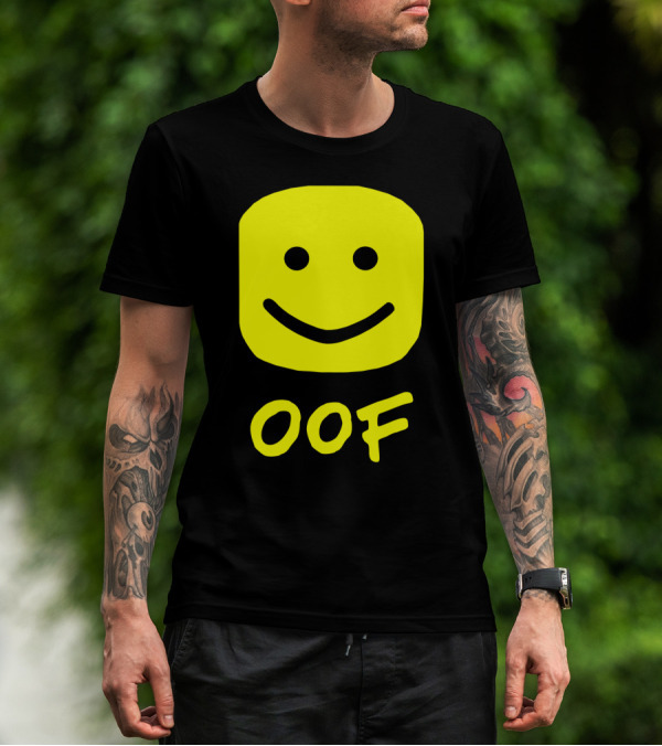 Oof Blox Meme For Non-Noobs With Smiley Face Image T-Shirt