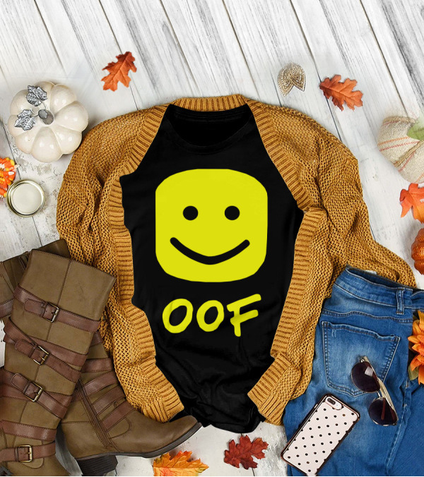 Oof Blox Meme For Non-Noobs With Smiley Face Image T-Shirt