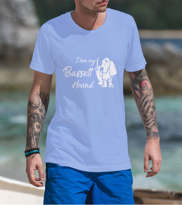 I Love My Basset Hound T-Shirt