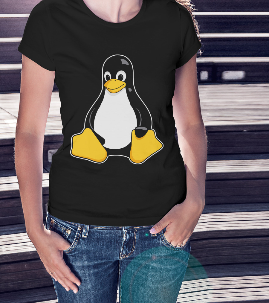Tux The Penguin Linux Mascot Enhanced Linux Mascot Tux T-Shirt