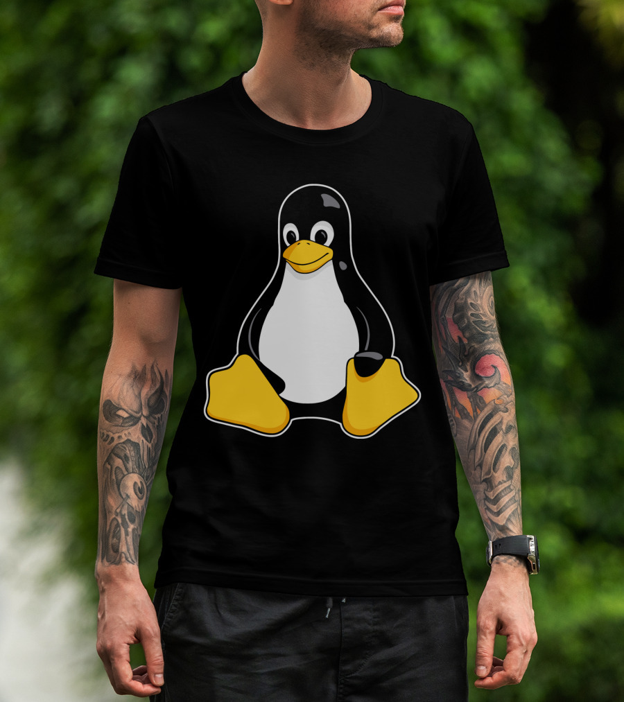Tux The Penguin Linux Mascot Enhanced Linux Mascot Tux T-Shirt