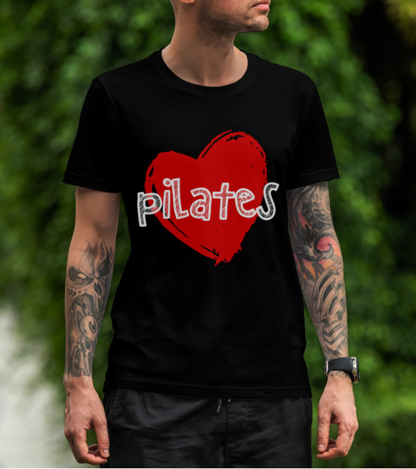 Pilates Love Red Heart T-Shirt