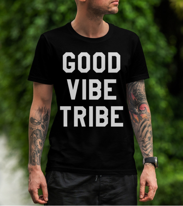 GOOD VIBE TRIBE Varsity-Inspired T-Shirt